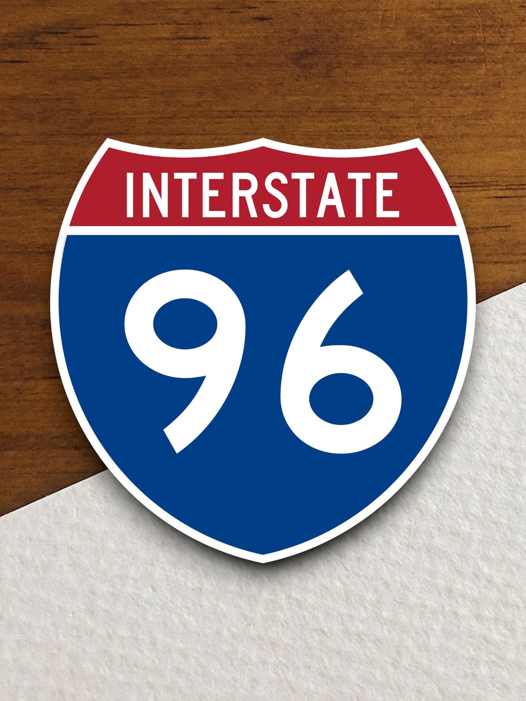 Interstate Route 96 Sticker, Interstate Highway Sign Expressway ...