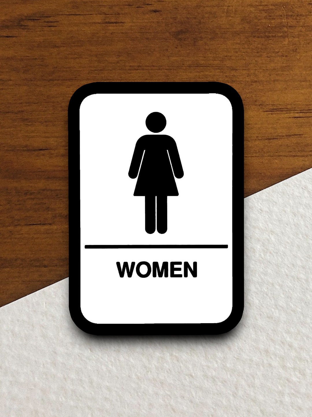 Traffic Sign Women's Restroom Road Sign Stickers, Room Décor Traffic ...