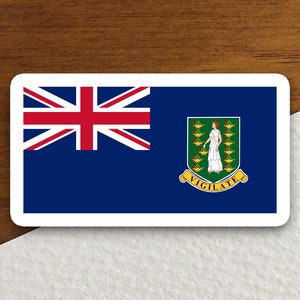 Adesivo della bandiera delle Isole Vergini britanniche, adesivo internazionale, adesivo internazionale, adesivo delle Isole Vergini, adesivo britannico