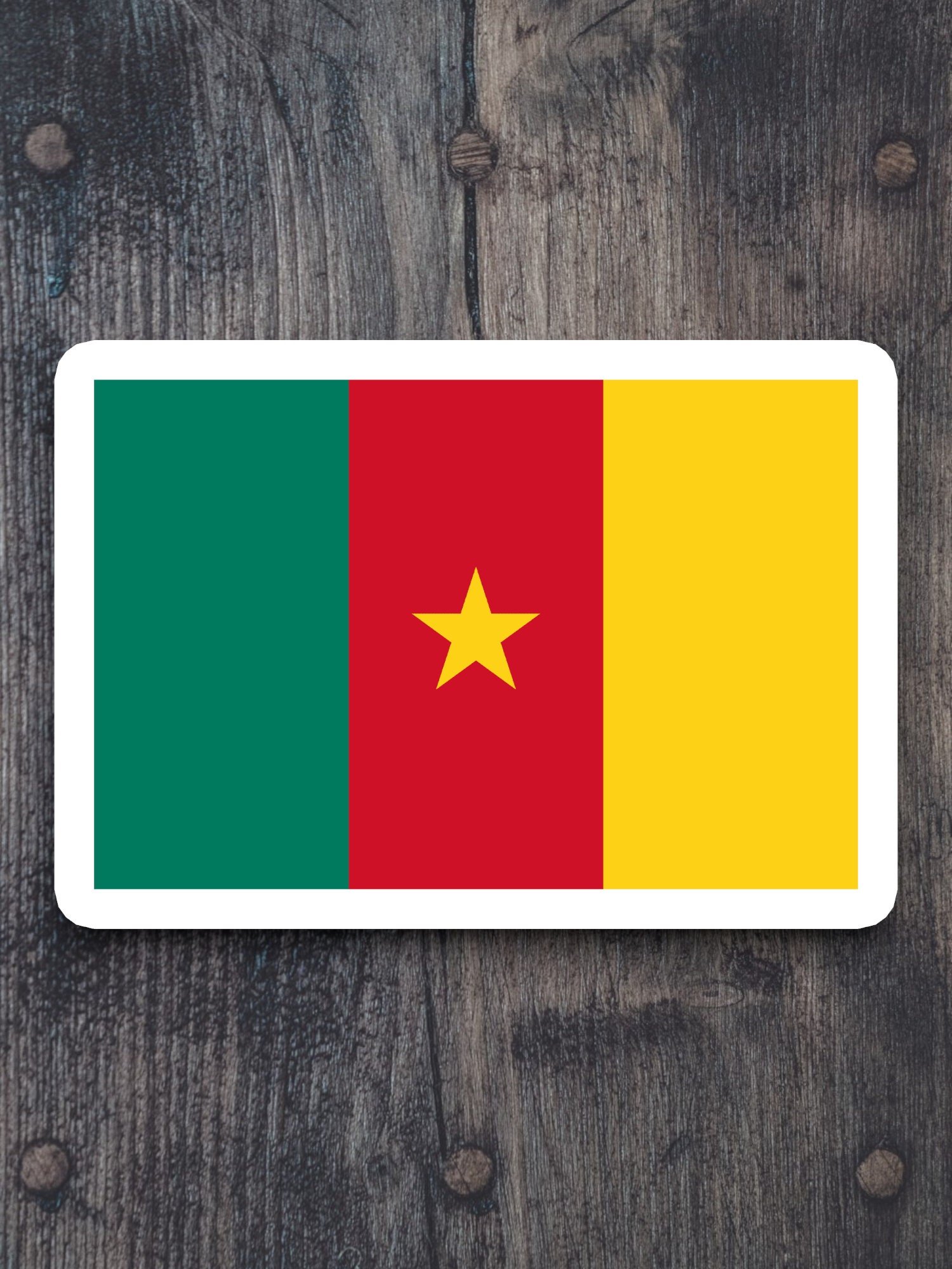 Cameroon Country Flag Sticker, International Country Sticker ...