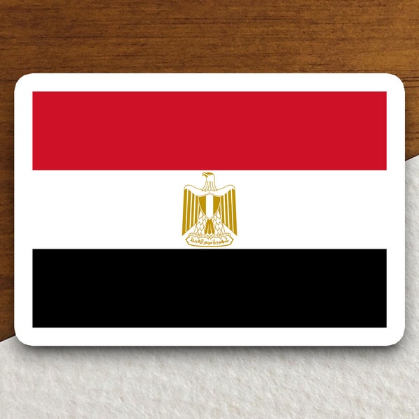 Egypt flag sticker, international country sticker, international sticker, Egypt sticker