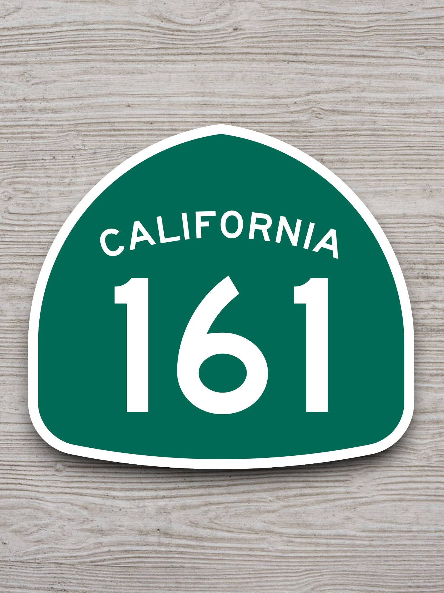 カリフォルニア州道161号線の道路標識ステッカー、ロードトリップ 