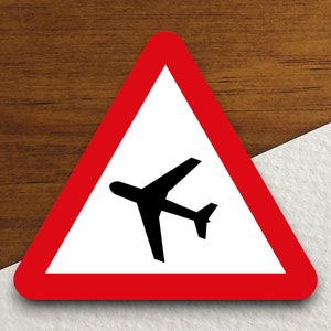 Adesivos de sinalização rodoviária de aeroporto, Adesivo de trânsito, Decoração de sinalização rodoviária, Placas de obras rodoviárias, Placa de trânsito