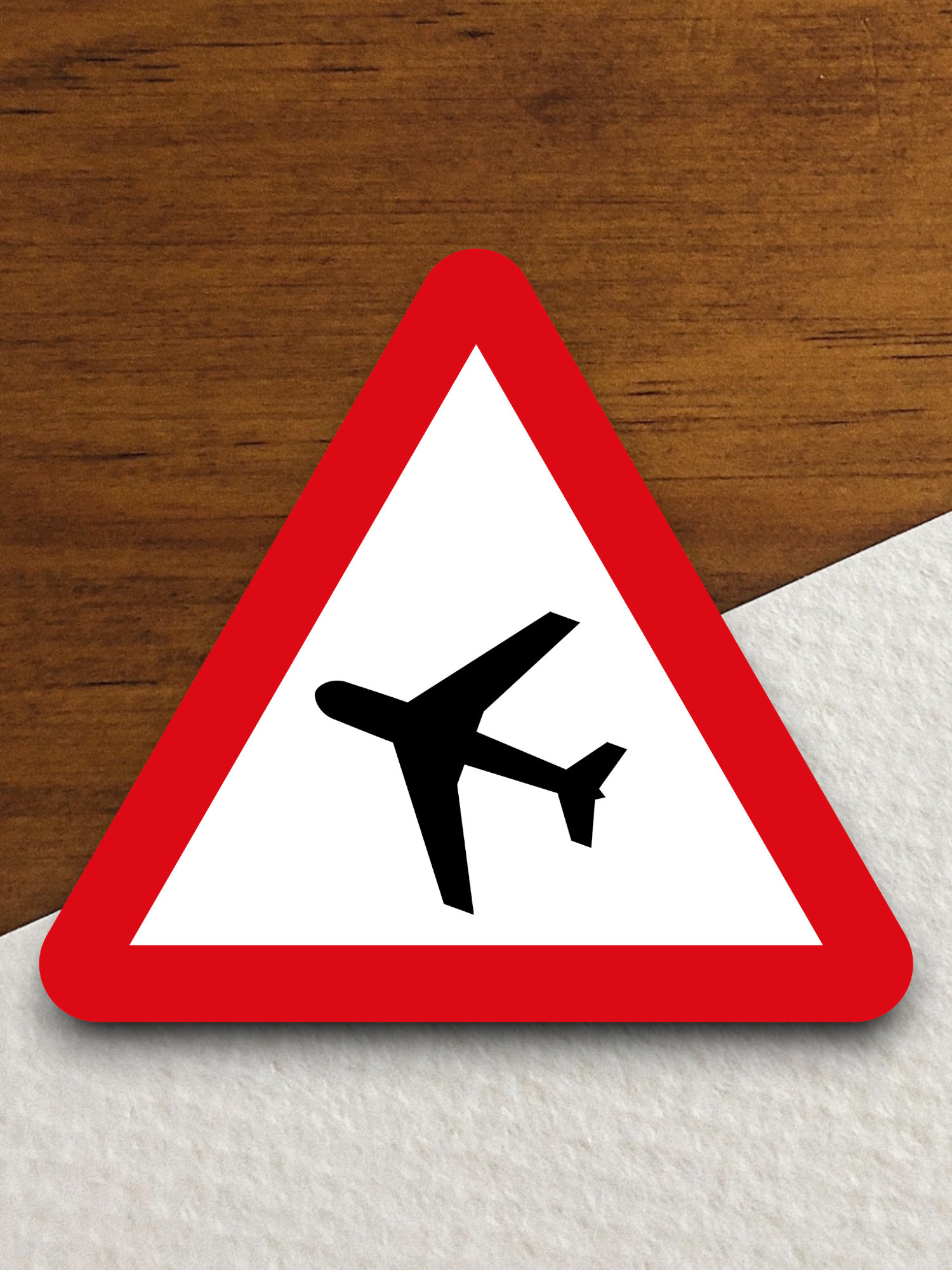 Airport Warning Sign Sticker, Traffic Sign Decoration, Road Work