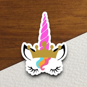 Unicorn sticker, Funny Animal Sticker For Laptop, Water Bottle, Hydro flask, Phone, Computer, Gift, Pet Sticker