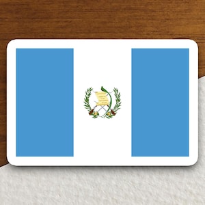 Guatemala country flag sticker, international country sticker, international sticker, Guatemala sticker