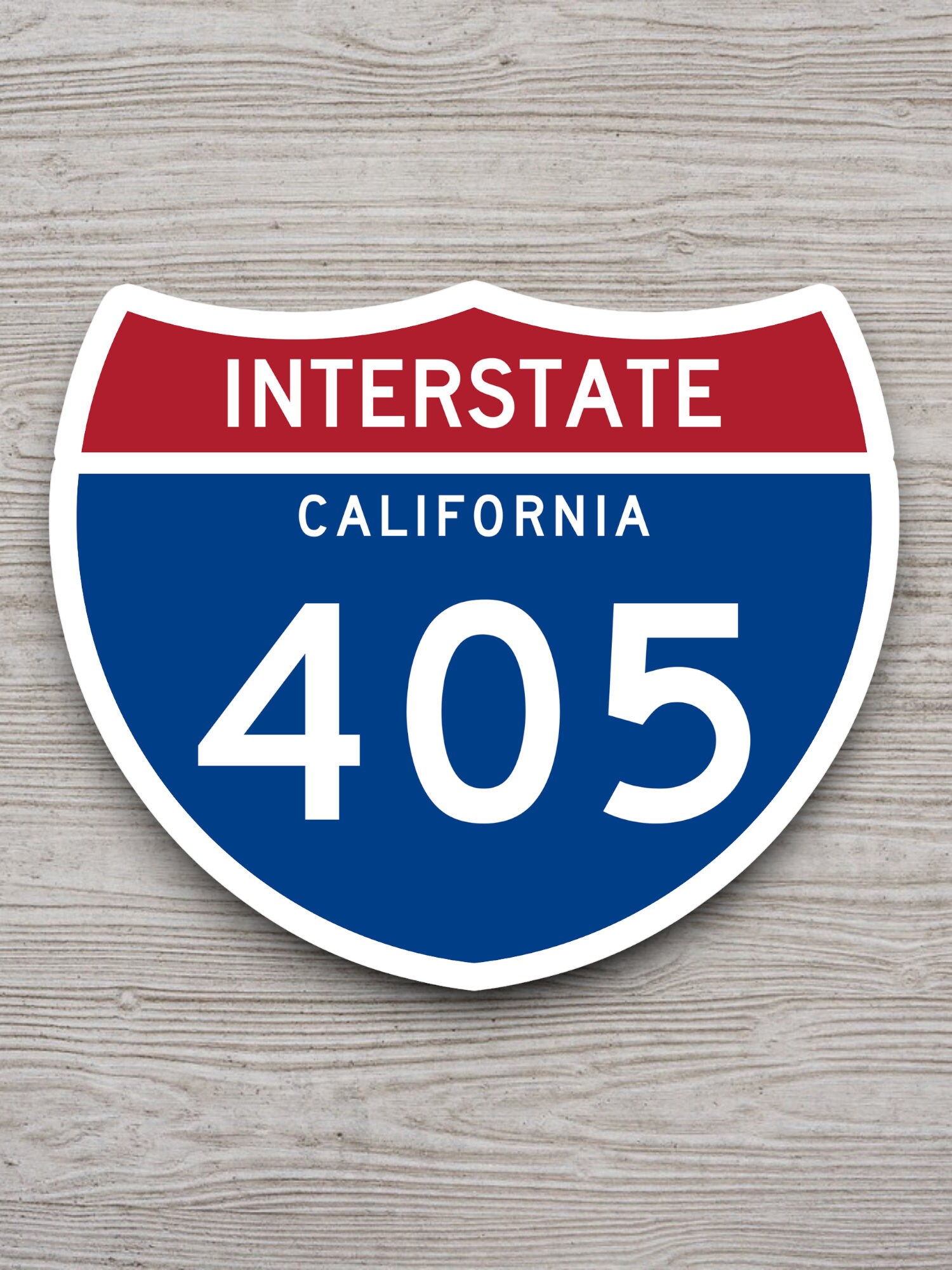 カリフォルニア州405号線インターステート標識 Interstate Route 405 California Sticker, California Sticker