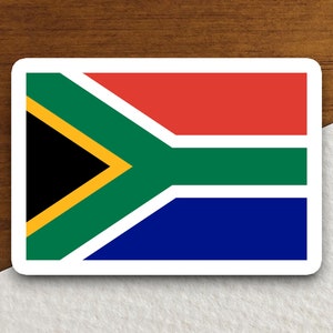 Adesivo della bandiera del Sudafrica, adesivo internazionale del paese, adesivo internazionale, adesivo del Sudafrica