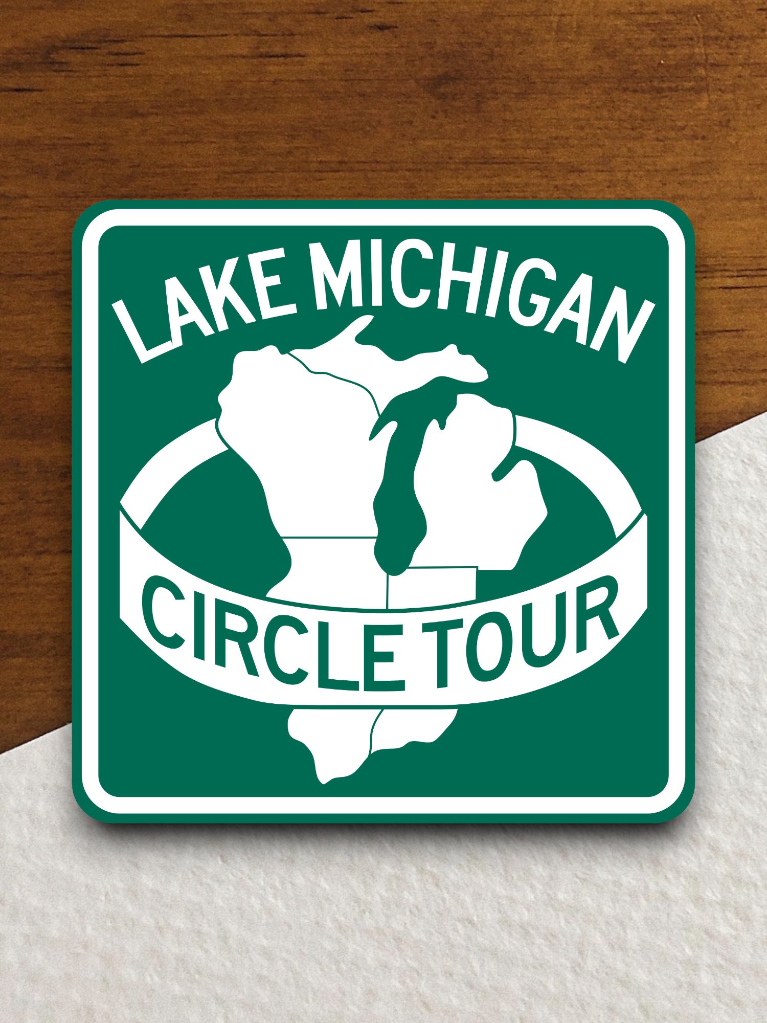 Lake Michigan Circle Tour  road sign stickers Traffic Sticker, Road Sign Decoration Road Work Signs, Building Signs