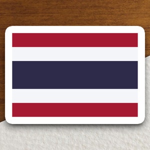 Thailand country flag sticker, international country sticker, international sticker, Thailand sticker