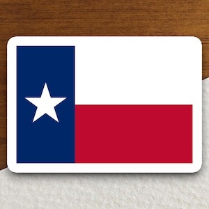Texas state sticker, Texas flag sticker, pennant sticker, banner sticker, Texas symbol sticker, emblem sticker