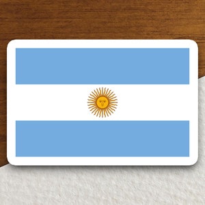 Sticker land vlag Argentinië, sticker internationaal land, internationale sticker, sticker Argentinië