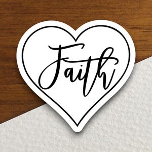 Autocollant coeur foi, autocollant croix, autocollant église, autocollant religieux, autocollant foi, autocollant culte, autocollant chrétien
