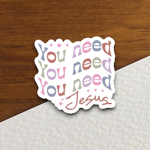 Vous avez besoin d'autocollants Jésus, autocollant religieux, autocollant foi, autocollant culte, autocollant chrétien, autocollant écriture sainte