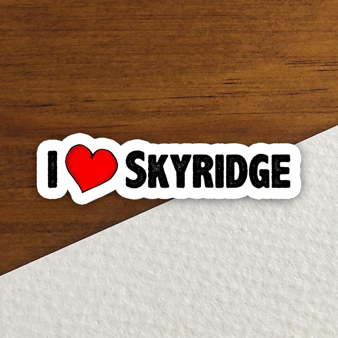I Love Skyridge Set Sticker Retro Anime Collectible Kawaii Art Matte or ...