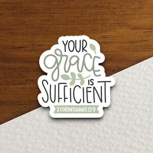 Sticker Votre grâce nous suffit, Sticker religieux, Sticker foi, Sticker culte, Sticker chrétien, Sticker écriture sainte