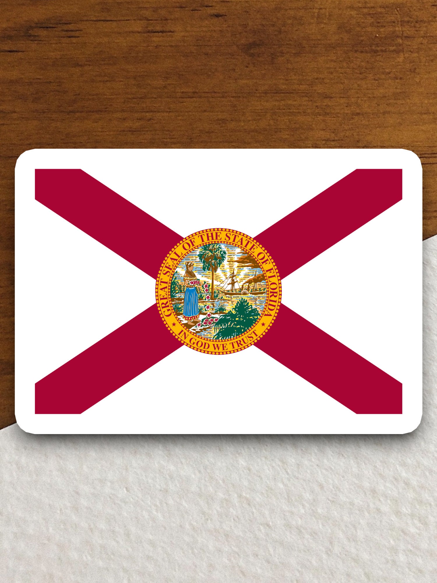 Florida State Sticker, Florida Flag Sticker, Pennant Sticker, Banner ...