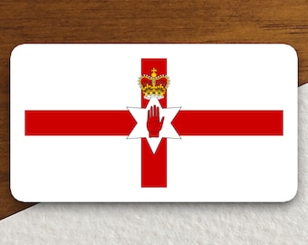 Northern ireland flag sticker, international country sticker, international sticker, Northern ireland sticker