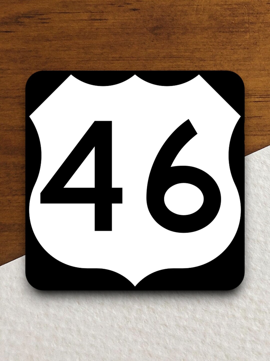 US Route 46 Road Sign Sticker - Travel Decor - Etsy