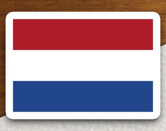 Netherlands flag sticker, international country sticker, international sticker, Netherlands sticker