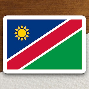 Namibia country flag sticker, international country sticker, international sticker, Namibia sticker