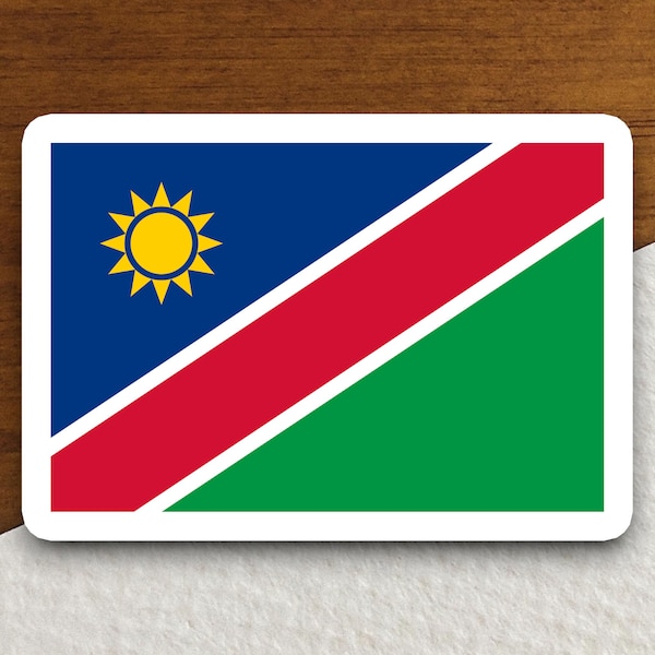 Namibia flag sticker, international country sticker, international sticker, Namibia sticker
