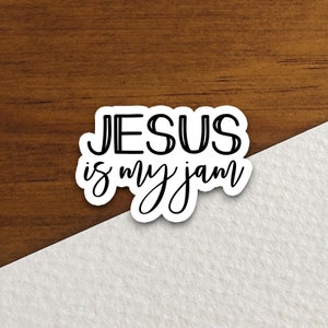 Sticker Jesus Is My Jam, Sticker religieux, Sticker foi, Sticker culte, Sticker chrétien, Sticker Écriture sainte
