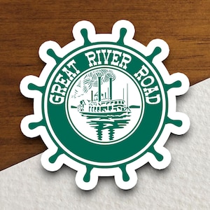 Great river road  road sign stickers, Traffic Sticker, Road Sign Decoration, Road Work Signs, Building Signs, Traffic Sign