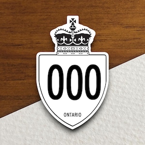 400 Series Highway, Queen Elizabeth II Highway Sticker, Canadian Sticker, Canada Sticker, Provincial Sticker, Canada Sticker
