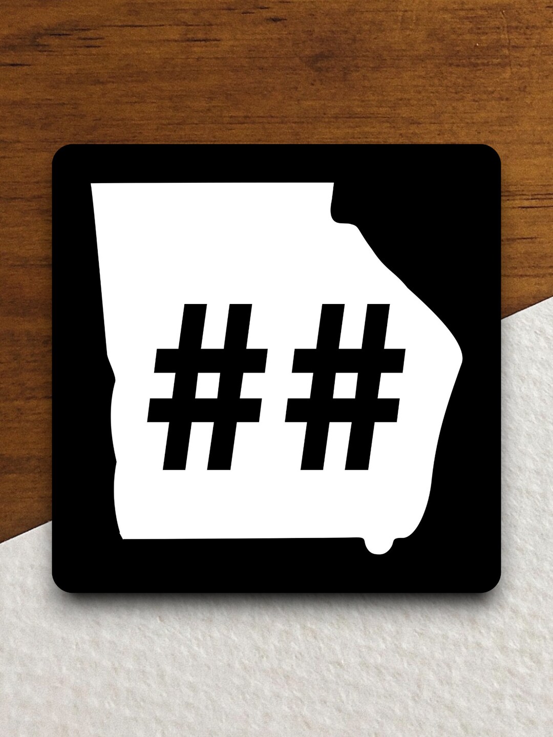 Custom Georgia State Route Road Sign Sticker, Road Trip Sticker ...
