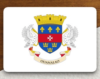 Saint barthelemy flag sticker, international country sticker, international sticker, Saint barthelemy sticker, Saint sticker