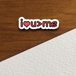 Sticker Je t'aime plus que moi, Sticker religieux, Sticker foi, Sticker culte, Sticker chrétien, Sticker écriture sainte