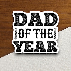 Pegatina de Papá del Año, Día del Padre, pegatina familiar, pegatina de humor, pegatina de padre, pegatina de papá, pegatina del Día del Padre