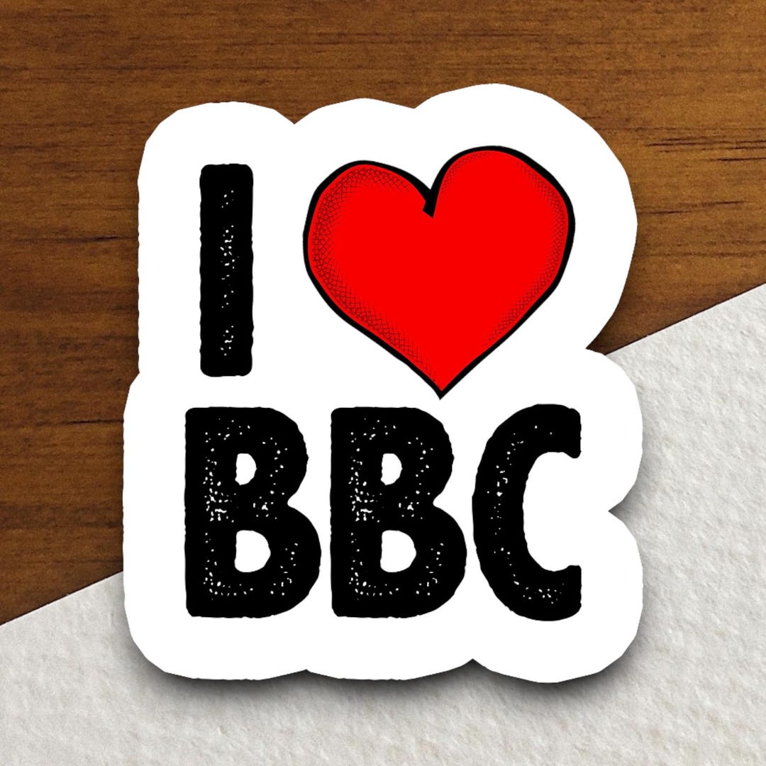 I Love BBC Sticker, British Broadcasting Decal, Custom Stickers for ...