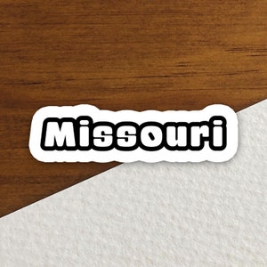 Missouri Aufkleber, Zustand Aufkleber, Wasserflasche Aufkleber, Journal Aufkleber, Laptop Aufkleber