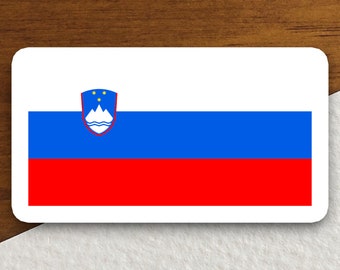 Slovenia flag sticker, international country sticker, international sticker, Slovenia sticker