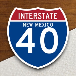 Autocollant de l'autoroute 40 du Nevada, autocollants d'autoroute de signe d'autoroute d'un état à un autre, autocollant de voyage de signe de route