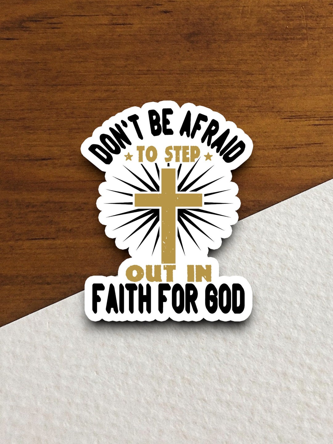 Religious Step Out Faith Sticker, Christian, Religious, Step Out in Faith for God ...