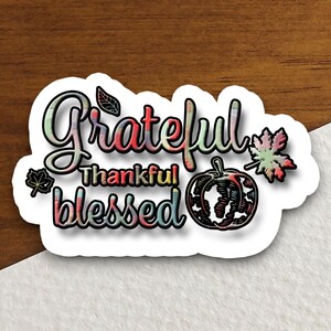 Dankbarer gesegneter Aufkleber, religiöser Aufkleber, Glaubensaufkleber, Anbetungaufkleber, christlicher Aufkleber, dankbarer Aufkleber, dankbarer Aufkleber