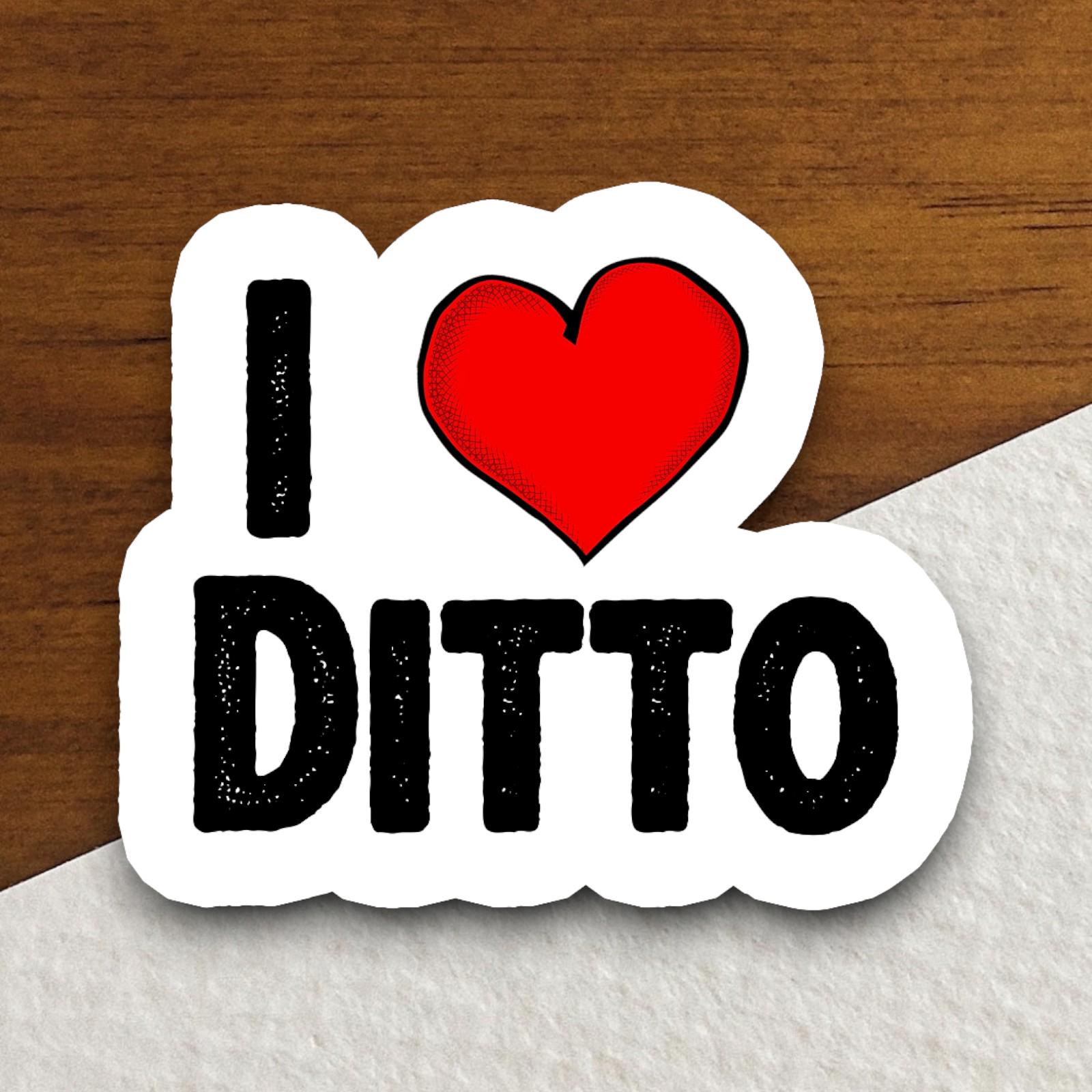 I Love Ditto Sticker, Pokémon Sticker, Heart Sticker, Love Sticker, TCG Decal, Gift Sticker, Pokemon Sticker, Not a Bumper Sticker