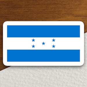 Adesivo de bandeira do país de Honduras, adesivo de país internacional, adesivo internacional, adesivo de Honduras