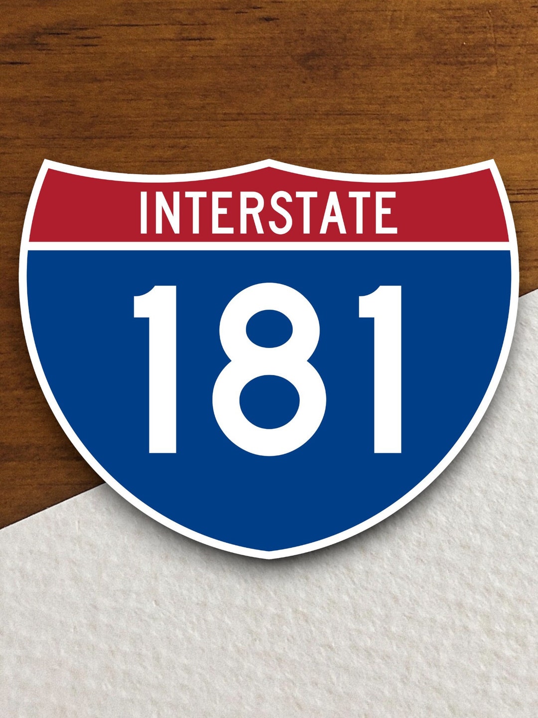 Interstate Route 181 Sticker, Interstate Highway Sign Expressway ...