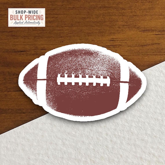 Football Sticker | Sports Vinyl Decal | Football Fan Sticker | Game Day Sticker | Athlete Gift | Sports Lover Gift | Team Spirit Sticker