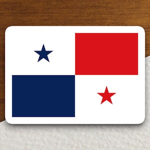 Adesivo da bandeira do país do Panamá, adesivo internacional do país, adesivo internacional, adesivo do Panamá