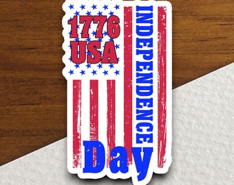 Aufkleber zum Unabhängigkeitstag der USA 1776, Aufkleber für Laptop, Handy, Schreibtisch, Computer, Geschenk, Scrapbooking, Tagebuch