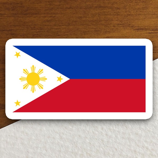 Philippines flag sticker, international country sticker, international sticker, Philippines sticker, Philippines laptop sticker