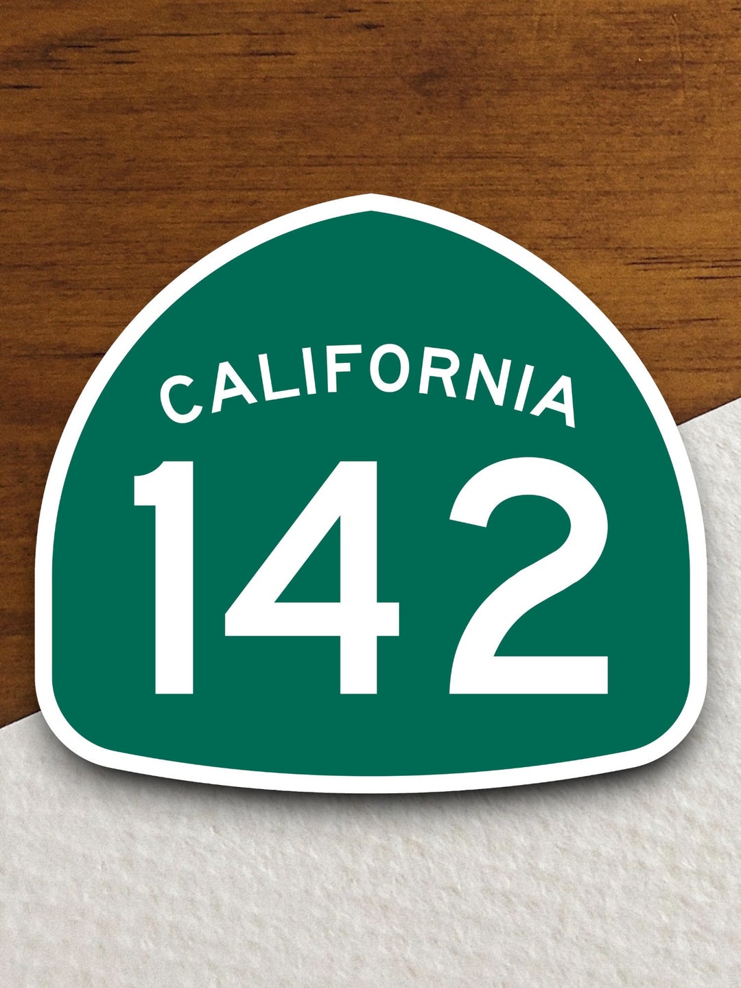 Sign 142 California State Route 142 Road Sign Sticker, Road Trip Sticker ...