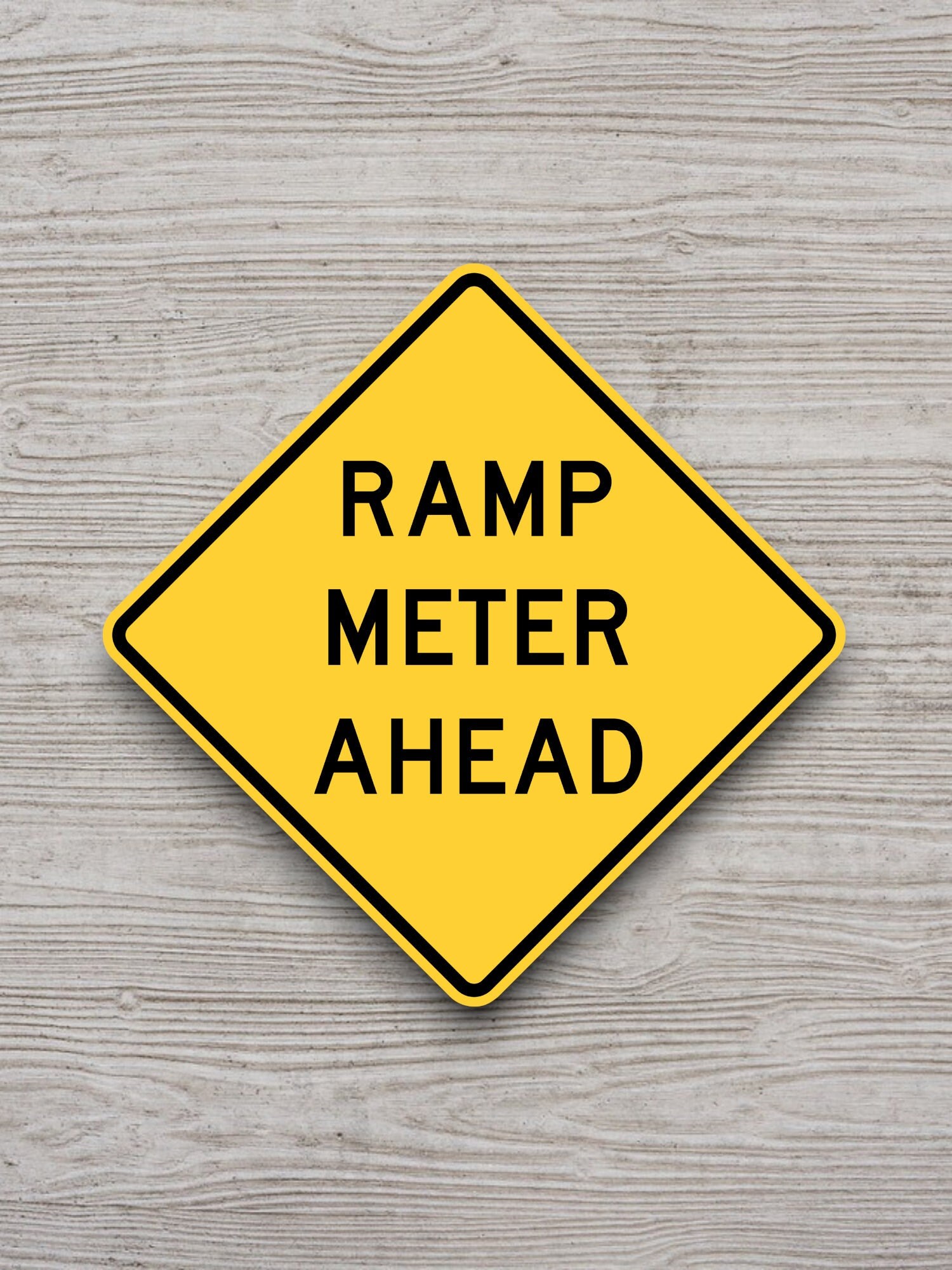 Freeway Ramp Ahead Sign Ramp Meter Ahead Road Sign Stickers, Traffic Sticker, Road Sign ...