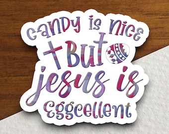 Pegatina cristiana de Pascua / Calcomanía de Jesús con la frase "Fe Excepcional", para álbumes de recortes y diarios.