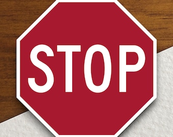 Stop  road sign stickers, Traffic Sticker, Road Sign Decoration, Road Work Signs, Traffic Sign